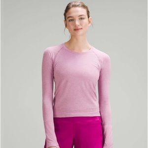 NWT Lululemon Swiftly Tech Long Sleeve 2.0 Race Pink Peony Velvet Dust 10 NEW